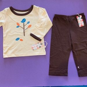 Babysoy Gift Set Unisex Long Sleeve Shirt/Pants 12-18 months